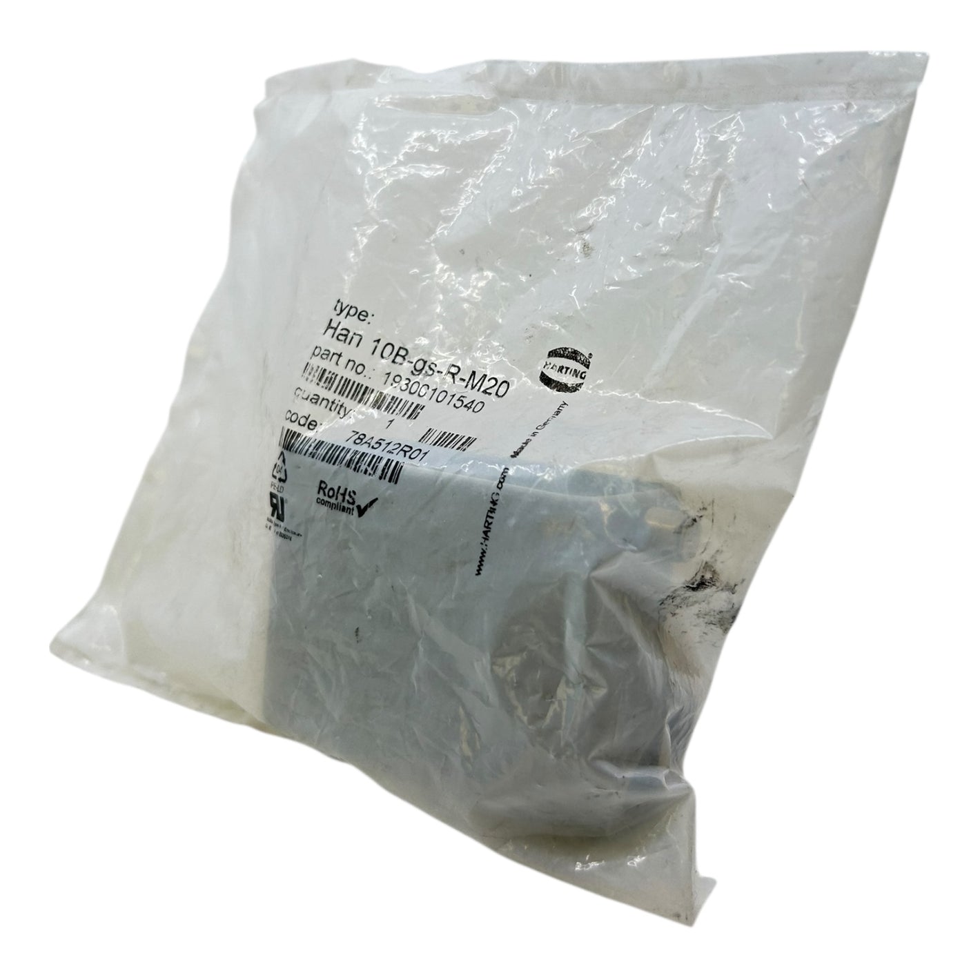 Harting Tüllengehäuse 10B-gs-R-M20 19300101540 geeignet für die Industrie