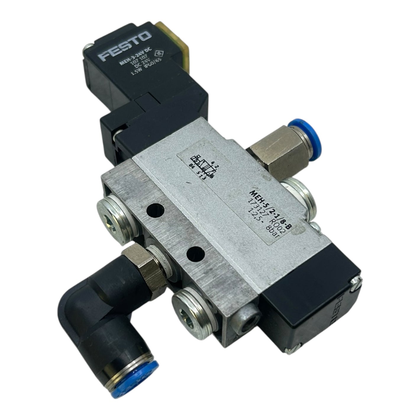 Festo Magnetventil Pneumatikventil MEH-5/2-1/8-P-B 173129 24V DC 2,5–8bar