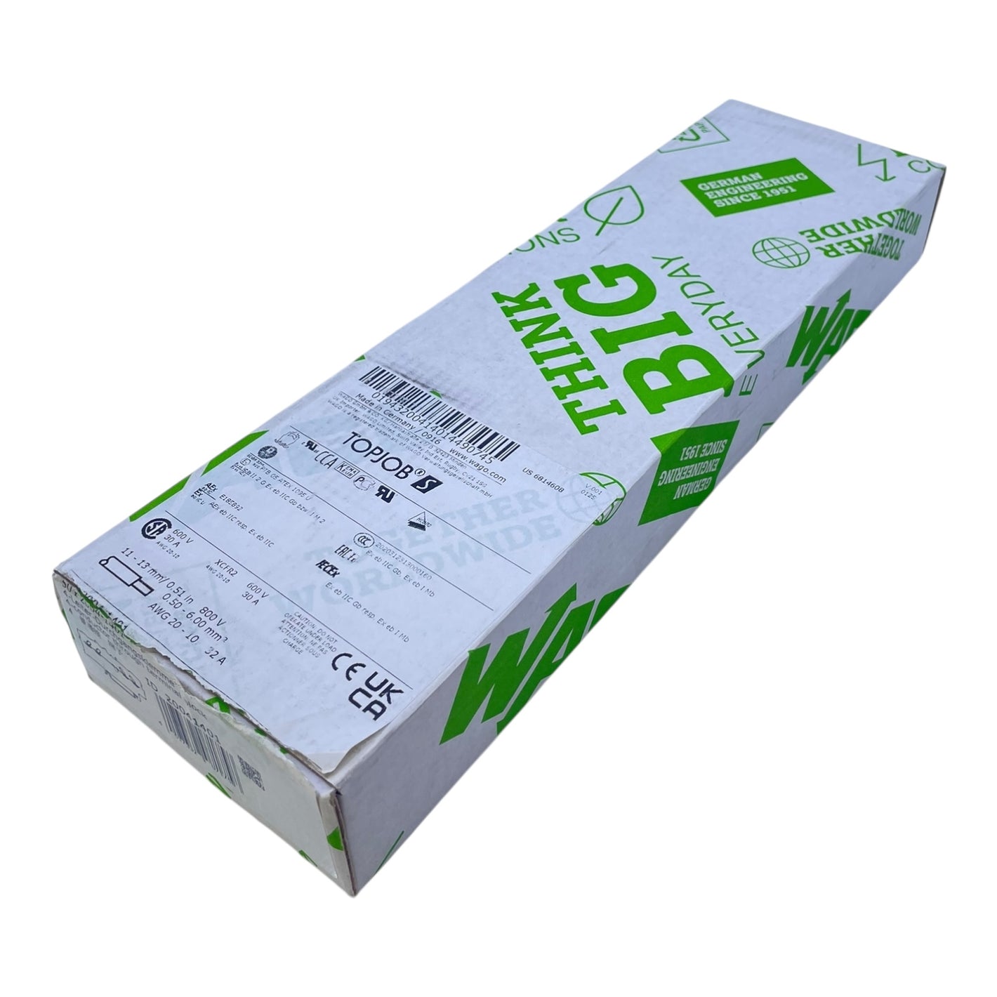 WAGO Durchgangsklemme 4-Leiter 4mm² 2004-1401 TOPJOB S VE:50 stk