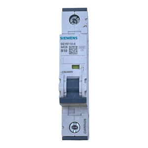 Siemens Leitungsschutzschalter 5SY6110-6 B10 1-polig 230/400V MCB Sicherung
