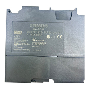 Siemens CPU SIMATIC S7 6ES7314-1AF10-0AB0 E-Stand 3 DC24V Steuerung Industrie