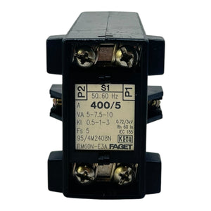 FAGET Stromwandler 400/5A RM60N-E3A 50-60Hz 5-10VA KI 0,5-1-3 Typ 4M2408N