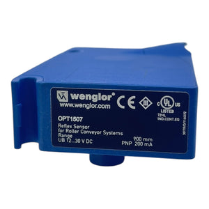 Wenglor Reflexsensor OPT1507 für Rollenbahnsysteme 900mm 12–30V DC PNP