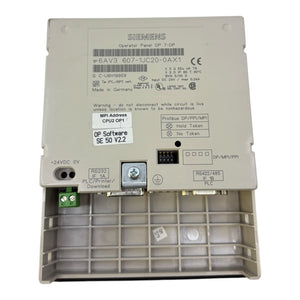 Siemens 6AV3607-1JC20-0AX1 operator panel for industrial use operator panel 