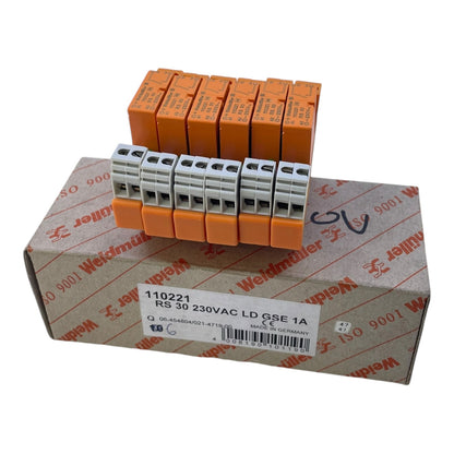 Weidmüller 110221 RS30 terminal block 230VAC VE:6pcs/pcs for industrial use