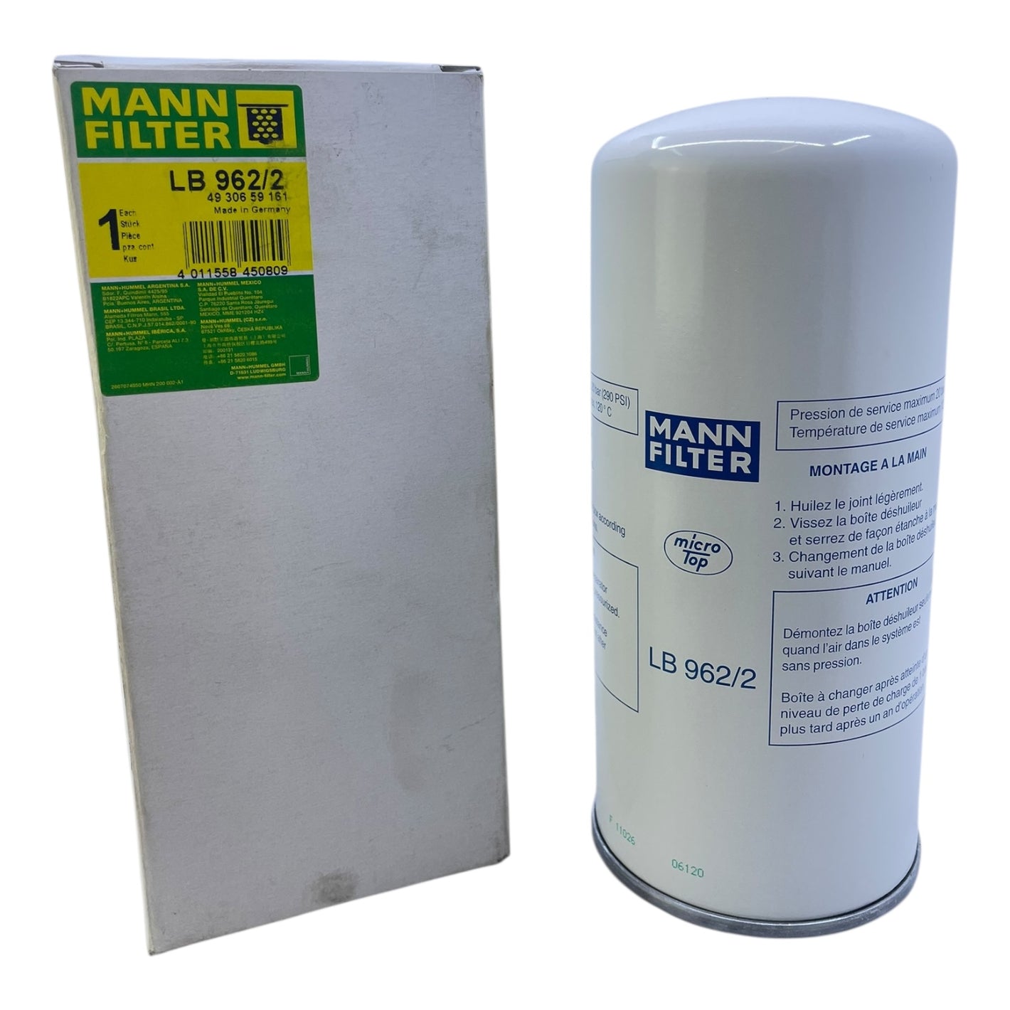 Mann Filter LB962/2 Filter für Drucklufttechnik - für industriellen Einsatz