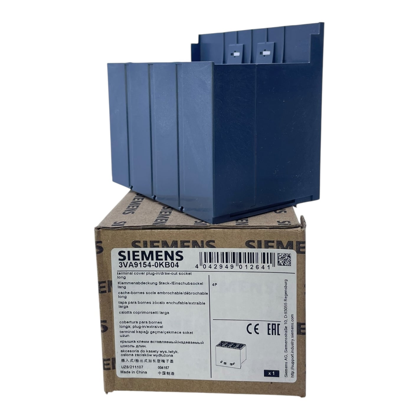 Siemens Klemmenabdeckung 3VA9154-0KB04 für Steck-/Einschubsockel 4-polig