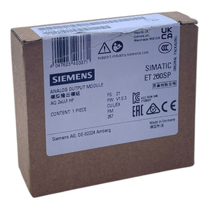 Siemens 6ES7135-6HB00-0CA1 ET 200SP analoges Ausgangsmodul industriellen Einsatz
