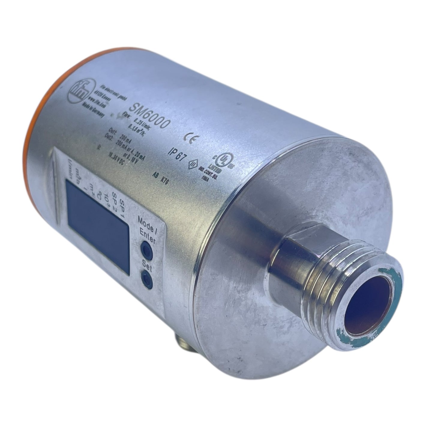Ifm Durchflussmesser Magnetisch-Induktiv SM6000 für industriellen Einsatz 19-30V