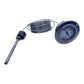 Tecsis Bimetall Thermometer 0–100°C mit Kapillarrohr und Tauchhülse