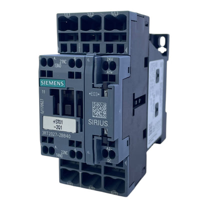 Siemens Schütz 3RT2027-2BB40 24V DC 11kW 25A 3-polig Sirius Leistungsschütz