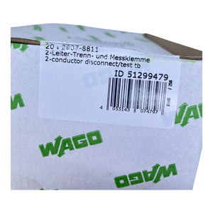 WAGO 2007-8811 Trenn- und Messklemme 2-Leiter TOPJOB S VE:20 Stück