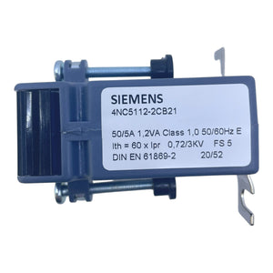 Siemens Stromwandler 50/5A 4NC5112-2CB21 Stromwandler von Siemens für Industrie