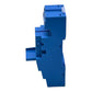 Finder Relaisfassung Typ 94.P4 für Serie 55/58 10A 300V Klemmenblock blau