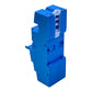 Finder Relaisfassung Typ 94.P4 für Serie 55/58 10A 300V Klemmenblock blau