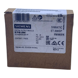 Siemens 6ES7132-6BD20-0CA0 ET 200SP digitales Ausgangsmodul industriell. Einsatz