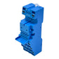 Finder Relaisfassung Typ 94.P4 für Serie 55/58 10A 300V Klemmenblock blau