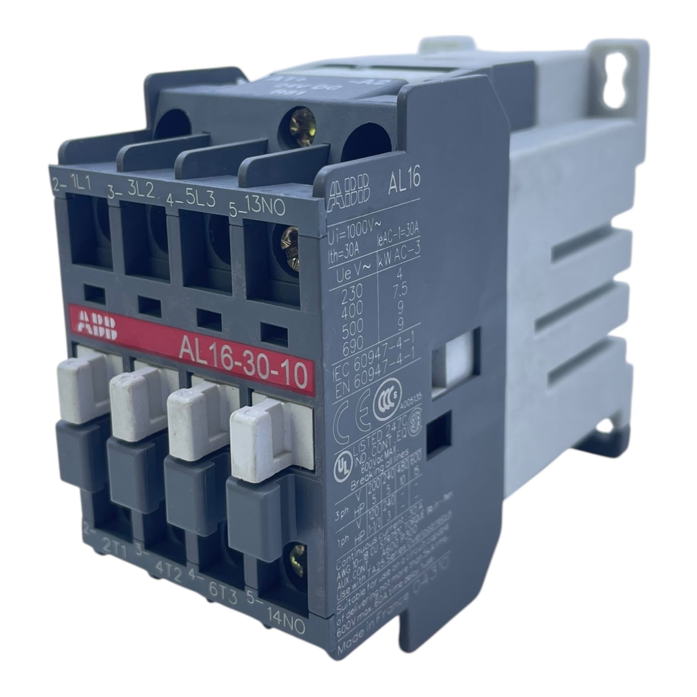 ABB Schütz AL16-30-10 30A 24V DC Spule 4kW/230V 7,5kW/400V