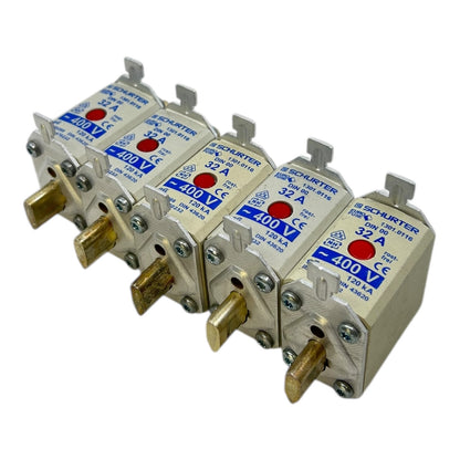 Schurter NH00 Sicherung 32A 400V gG 120kA rostfrei 1301.0116 Eurofuse VE: 5stk