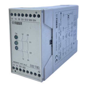 FIBER Not-Aus-Relais E62 F80 Sicherheitsrelais 24V AC/DC