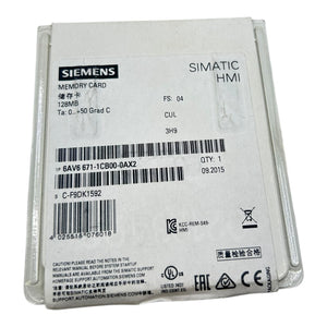 Siemens Simatic Speicherkarte 128MB  6AV6671-1CB00-0AX2 Speicherkarte Industrie