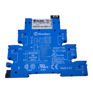 Finder Relais mit Sockel 93.01.7.024 34.51.7.024.5010 für die Industrie