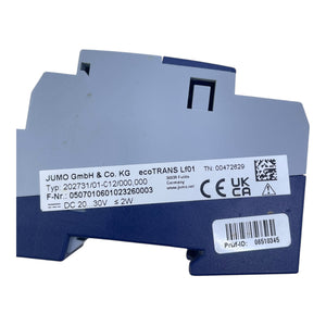 Jumo ecoTRANS Lf01 Leitfähigkeitsmessumformer 202731/01-C12/000,000 Industrie