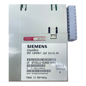 Siemens SINUMERIK DMP Kompakt Leistungsmodul 16A 24V 0,5A 6FC5111-0CA02-0AA2