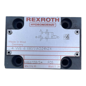 Rexroth Hydronorma Wegeventil 4WE6EB51/AG24NZ4 24V DC 26W für die Industrie