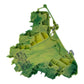 WAGO Dreistockklemme Schutzleiterklemme 2002-3207 TOPJOB S 20A 500V VE:52 Stück