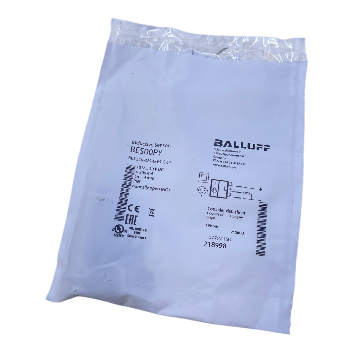 Balluff BES00PY Induktiver Standardsensor - für den industriellen Einsatz Sensor