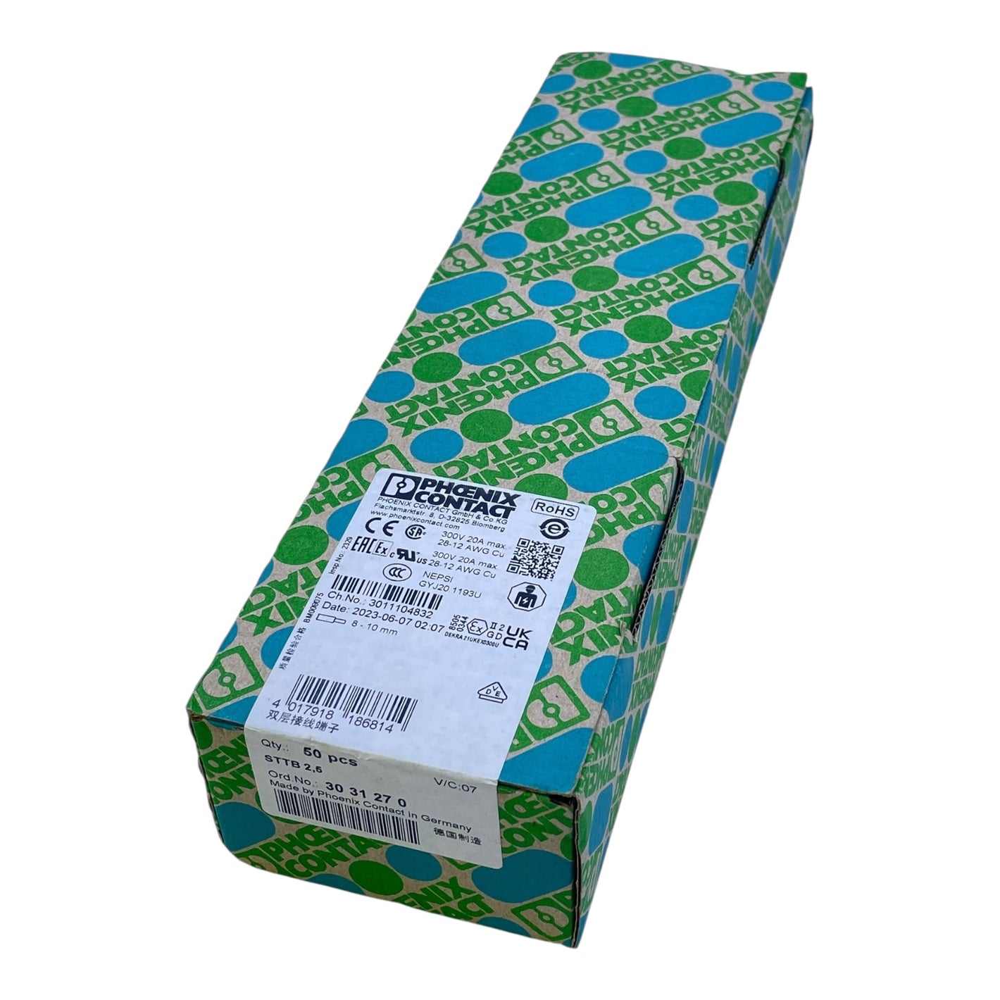 Phoenix Contact STTB2,5 Reihenklemme 3031270 Reihenklemme für Industrie