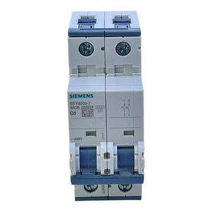 Siemens Leitungsschutzschalter 5SY6206-7 C6A 2-polig 400V Sicherungsautomat