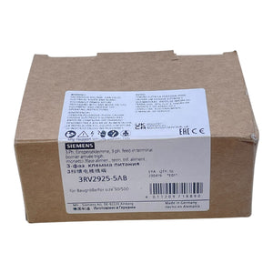 Siemens Einspeiseklemme 3RV2925-5AB für S0/S00