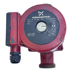 Grundfos Heizungspumpe UP 25 80 180 52004390 400V Pumpe Heizungspumpe Rot