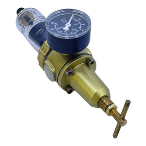 EWO Filterdruckminderer 324.323 mit Manometer Druckregler Messing