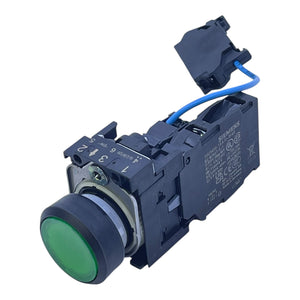 Siemens Drucktaster 3SU1400-1AA10-1FA0 mit LED-Modul 3SU1400-1CK10-1AA0 grün