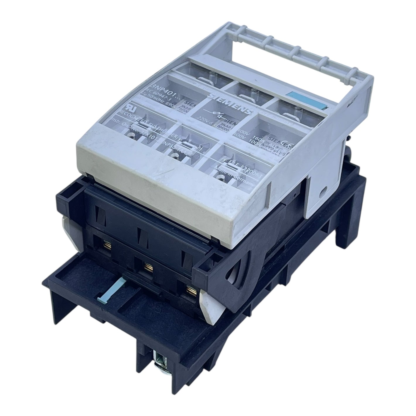 Siemens Lasttrennschalter 3NP401 NH000 3-polig 63A Sicherungshalter Industrie