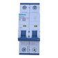 Siemens Leitungsschutzschalter 5SY6204-7 2-polig 4A C-Kennlinie 400V MCB