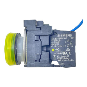 Siemens Leuchtmelder gelb 3SU1401-1BB30-1AA0 24V Drucktaster rund