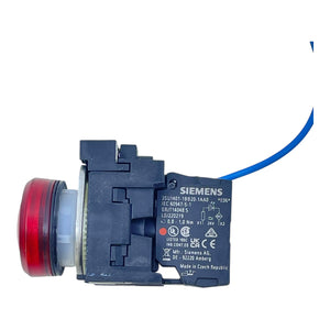Siemens Leuchtmelder rot 3SU1401-1DB20-1AA0 + 3SU1400-1CK10-1AA0 24V