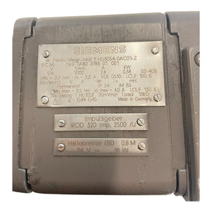 Siemens Servomotor 0,38kW mit Haltebremse für Industrie Einsatz 1HU30540AC01Z