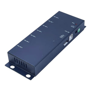 Industrieller USB-Hub 7-Port aktiv für Hutschiene 12V/5V Versorgung