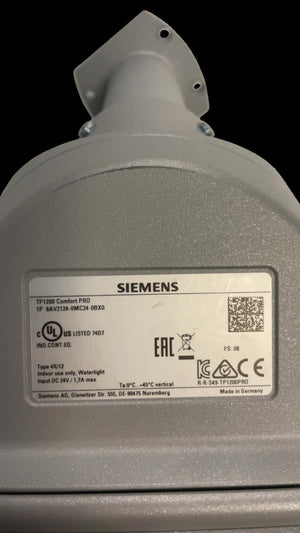 Siemens SIMATIC HMI TP1200 Comfort PRO für Tragarm 6AV2124-0MC24-0BX0 Panel HMI