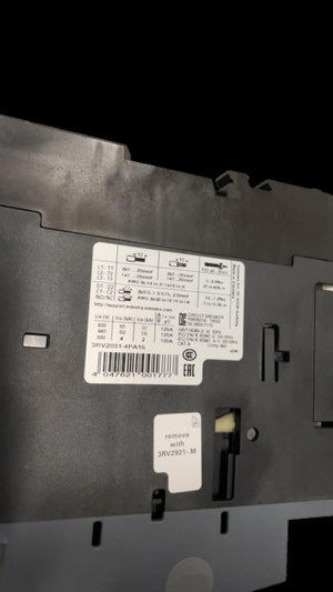 Siemens SIRIUS Leistungsschalter Industrie Einsatz 3RV2031-4PA15 HW05014-16002