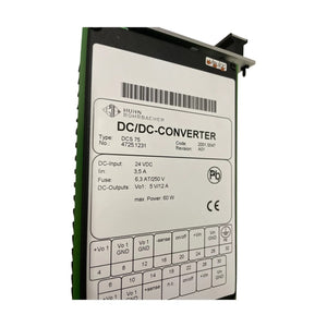 Huhn Rohrbacher DCS 75 DC/DC-Wandler 4725.1231 24VDC auf 5V 12A 60W Kassette