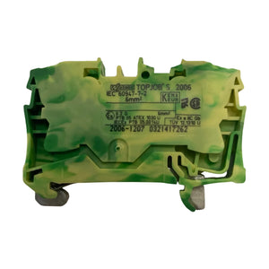 Wago 2-Leiter-Schutzleiterklemme 2006-1207 VE:8stk Industrie Einsatz Klemme