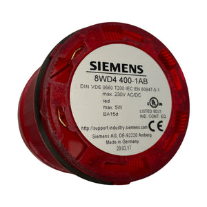 Siemens Dauerlichtelement Rot 8WD4400-1AB Signalleuchte Rot 12-240V