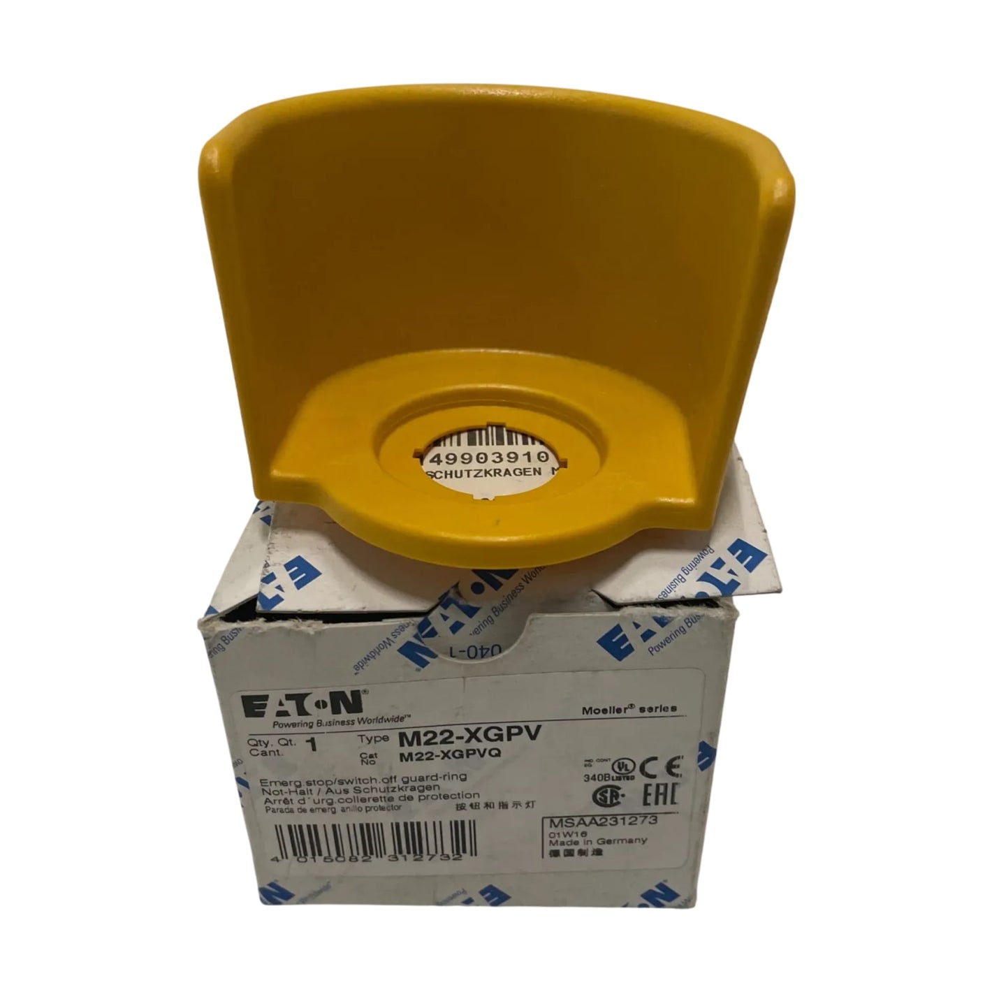 Eaton M22-XGPV Not-Aus Schutzring Taster 22.5mm IP66 NEMA 4X Industrie Einsatz