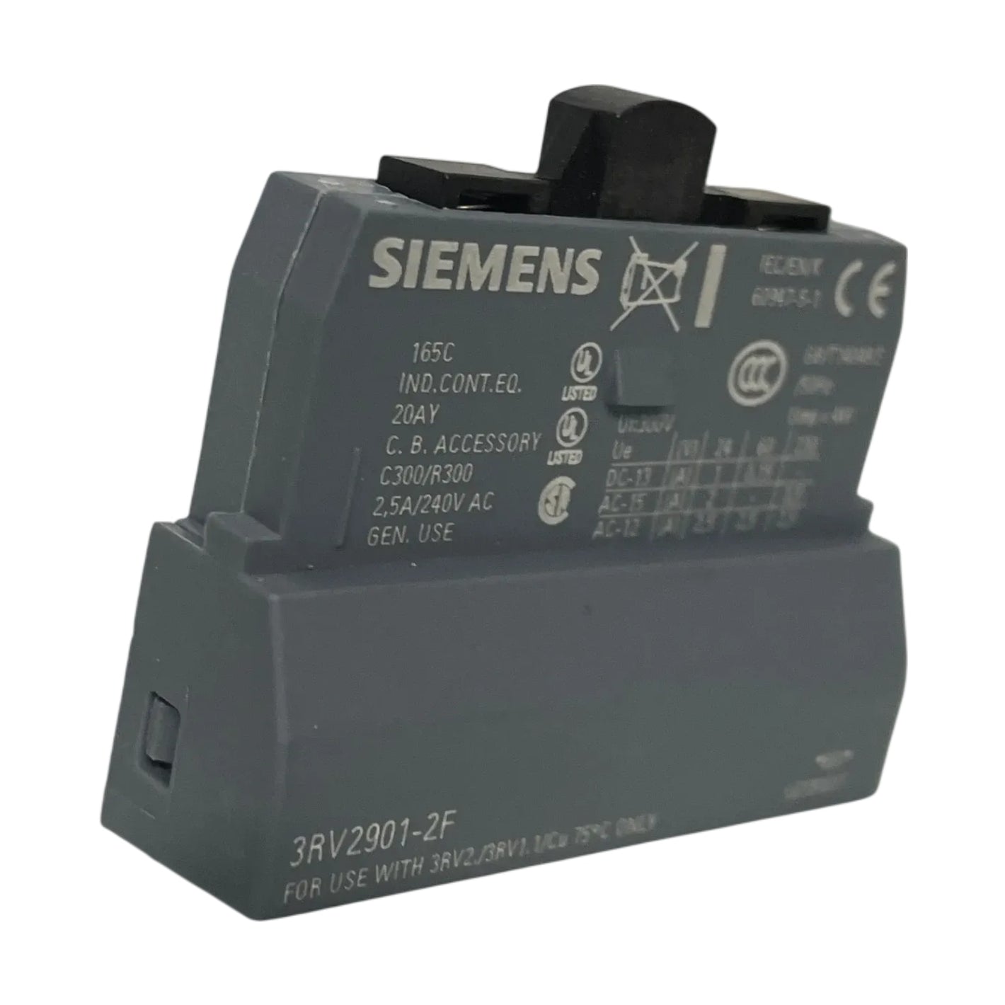Siemens Hilfsschalter querliegend Industrie Einsatz 3RV2901-2F
